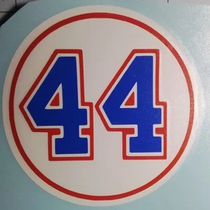 ATLANTA Baseball Custom Made Vinyl Decal Sticker Hammerin Hank Aaron 4x4 Inches! - Picture 1 of 5
