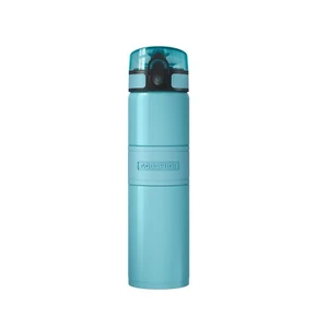 Aquaphor City Cool Wasserfilter-Flasche,500 ML,Stainless Steel, Ice Blue, 24h - Picture 1 of 4