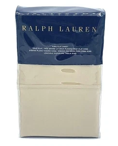 Ralph Lauren Home RL 464 King Flat Sheet - Burnished Chamois - retail $145 - Picture 1 of 2