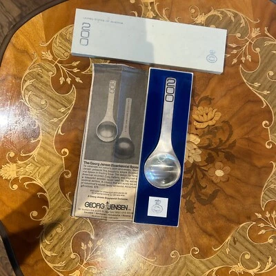 Cuchara de plata esterlina bicentenario Georg Jensen edición coleccionista 200 aniversario Foto 1 de 4