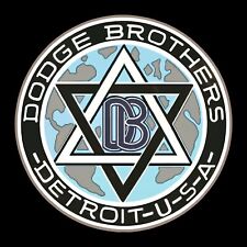 Dodge Brothers Detroit U.S.A. - Vintage 1934 Emblem Sticker Decal