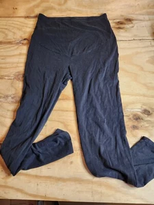 Time & Tru Women's Black Maternity Leggings Size L (12-14) - Picture 1 of 5