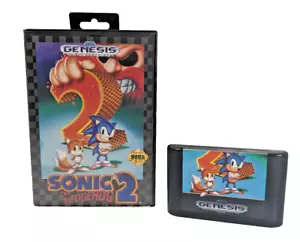 Sonic the Hedgehog 2 (Sega Genesis, 1992) SEGA Games Missing Instructions Tested - Picture 1 of 16