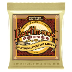 Ernie Ball 2013 Earthwood Bronze 12-String Custom Light Acoustic Guitar Strings - Picture 1 of 1