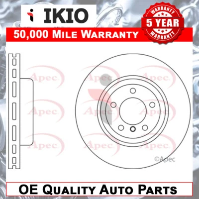 Fits BMW 1 Series 2007-2013 3.0 Brake Disc Front Ikio #1 34116778647 - Image 1 of 2