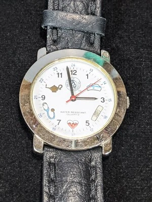 Водонепроницаемые часы Prestige Medical серебристые черные - Изображение 1 из 4