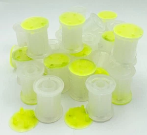 Leerfliegenbindung Gewindespulen mit Haltern 10-25 Stck. klar 1 Zoll Durchmesser x 1-1/8 - Bild 1 von 1