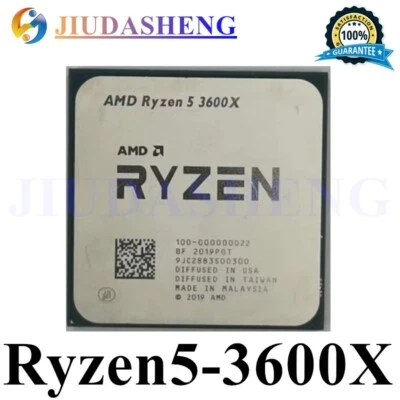 Procesador CPU AMD Ryzen 5 3600X R5-3600X 3,8 GHz 6 núcleos 12 horas 32M Socket AM4 95 W Foto 1 de 2