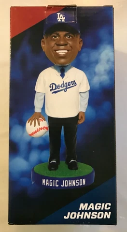 Dodgers Magic Johnson Bobblehead SGA 2013 New In Box Cover