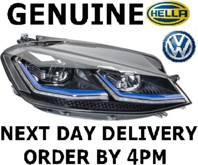 Faro LED Hella lado derecho del conductor genuino VW Golf GTE MK7.5 2017-20 Foto 1 de 3