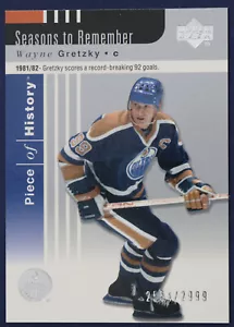 2002-03 UD Piece of History #91 Wayne Gretzky SR #d - Picture 1 of 2