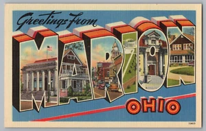 Postal saludos de Marion, Ohio, carta grande - Imagen 1 de 2