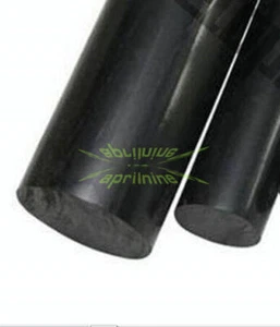 New 2 pcs Nylon Polyamide PA Plastic Round Rod Stick Stock Black 10mm x 250mm - Picture 1 of 1