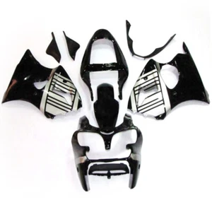 Silver Black Fairing Kit for Kawasaki Ninja ZX6R 2000 2001 2002 ZZR600 2005-2008 - Foto 1 di 6
