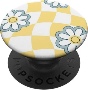 Retro Yellow Flowers 70s Style Groovy Floral PopSockets Adhesive PopGrip - Picture 1 of 8