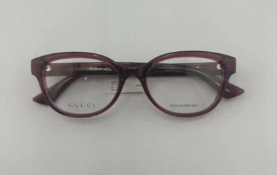 GUCCI GG1115O GAFAS BORGOÑA MARCOS DE GAFAS MUJER BORDE COMPLETO OVALADO 53-17-145 Foto 1 de 4