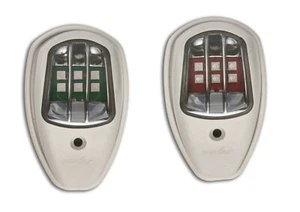 White Port & Starboard 12V LED Navigation Side Lights Surface Mount Boat Marine - Bild 1 von 3