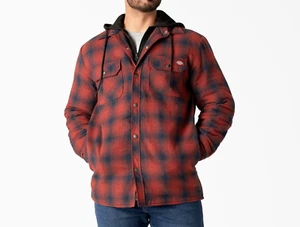 DICKIES Men's FLEECE Hooded Flannel Shirt/Jacket - DVM - Medium - NWT - Picture 1 of 5