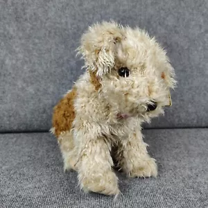 Ty Vintage Toffee Puppy Dog Plush Shaggy 1992 Terrier Pink Tongue Stuffed Animal - Picture 1 of 14