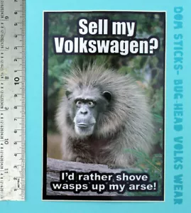 Bug Head car sticker- Sell My Volkswagen? Wasps design- New Old Stock 2005 - Picture 1 of 1