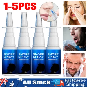 1-5PACK Anti Snoring Spray Stop Snore Breath Throat Relief Sleeping Easier AU - Picture 1 of 12