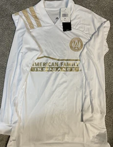 Adidas Atlanta United FC Adidas Herren weiß LS Auswärtstrikot Gr. Large FI4018 - Bild 1 von 6