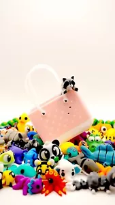 Bolso Misterioso con 10 Mini Animales Articulados - Tamaño Pequeño | Colores Misteriosos - Imagen 1 de 11