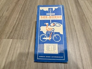 KNA Car Map - Southern Norway - 1958 Royal Norwegian Automobile Club - Picture 1 of 6