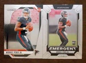 Lote RC MICHAEL PENIX JR (2) 2024 Prizm Rookie Emergent Falcons.  A2B - Imagen 1 de 4