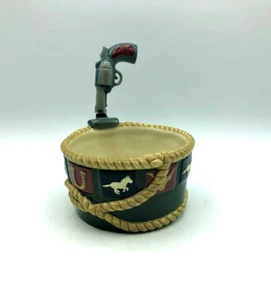 Plato extendido vintage Sonoma ""Happy Trails"" con esparcidor de pistola de vaquero - Imagen 1 de 7