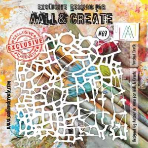 AALL and Create Schablone von Antour de Mwa 6" x 6" ausgedörrte Erde #69 - Bild 1 von 1