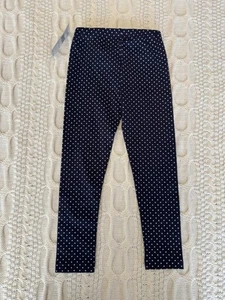 5T Toddler Polo Ralph Lauren Polka Dotted Navy Pants Toddler Leggings Girl NWT - Picture 1 of 5