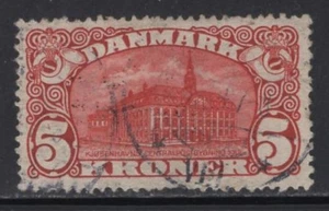 WC1_30186. DÄNEMARK. Seltene 5k rote Postmarke von 1912. Sc.82. Gebraucht - Bild 1 von 1