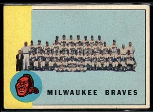 Tarjeta del equipo de béisbol 1963 Topps Milwaukee Braves #503 - Imagen 1 de 2