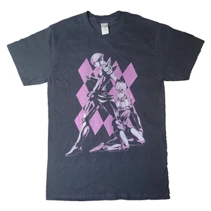 JoJo's Bizarre Adventure Black Pink Size L Giorno Golden Wind Anime T - Shirt - Picture 1 of 3