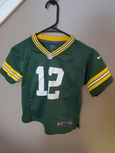 Jungen Nike On Field NFL Green Bay Packers #12 Aaron Rogers Trikot Grün Größe L - Bild 1 von 3