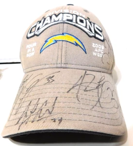 2009 SD Chargers 2009 AFC West Hat Tolbert Binn Liuget Garay +2 Signed in 2011 - Picture 1 of 9