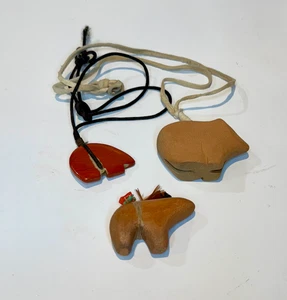 Three Bear Feishes, Two Pendants (free shipping) - Picture 1 of 1
