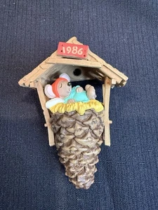 Punze beleuchtetes Ornament "Chris Mouse Dreams" 1986 Vintage - Bild 1 von 3