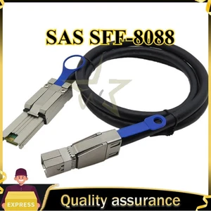 SAS High Density HD SFF 8644 Data Cable 2m SFF 8088 External Mini SAS To Mini - Picture 1 of 5
