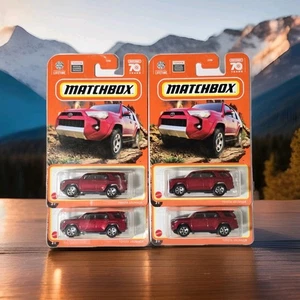 2023 Matchbox 70 Years '18 Toyota 4Runner Dark Red Metallic Lot Of 4 Off Road - Picture 1 of 6