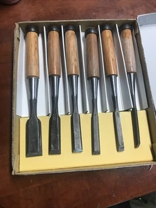 Used Ioroi 107/S52.S06P Sausalito Oire Nomi Butt Chisel Set - 6 Piece Japan - Picture 1 of 14