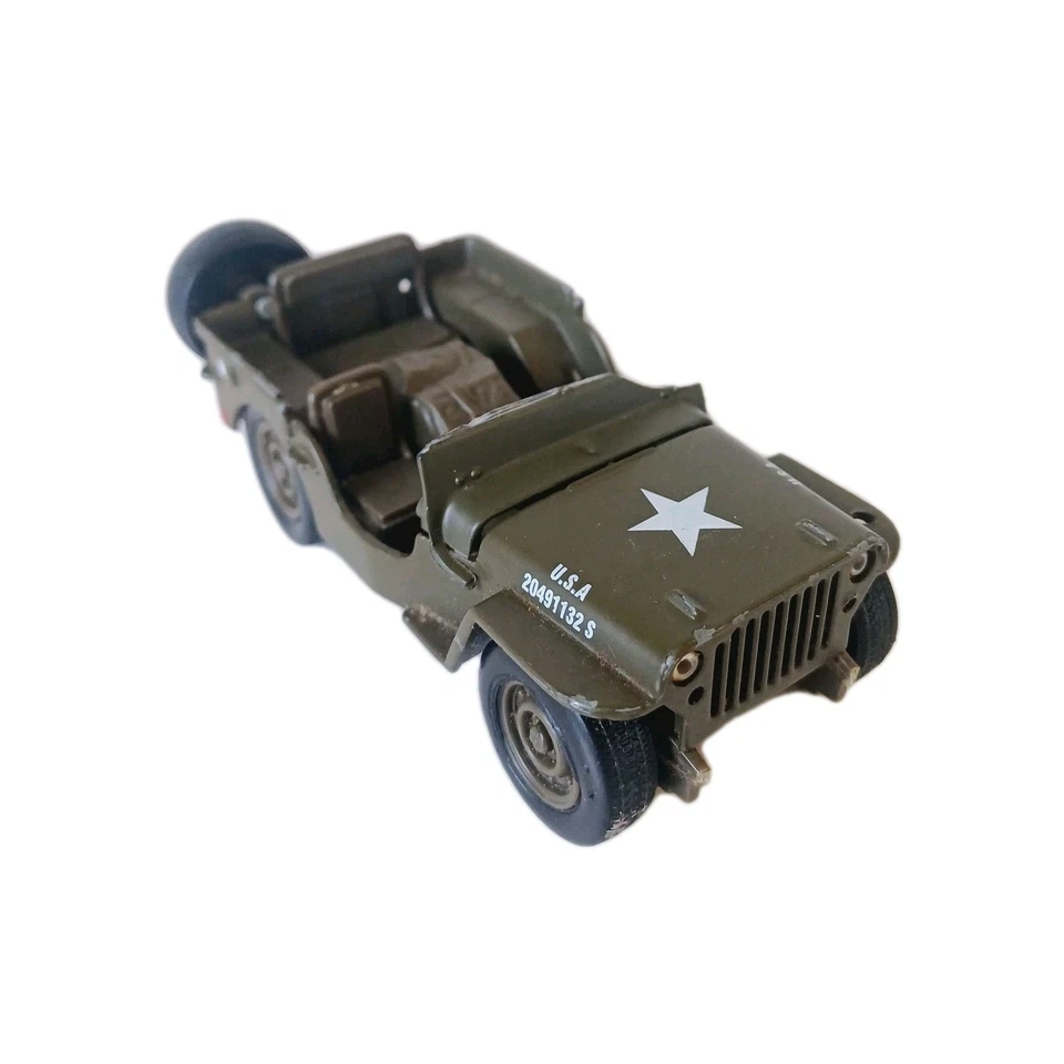 New Ray Jeep Willys D-Day Army Green - Damaged - Image 1 of 4