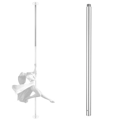 Extensión cromada de 3,4 pies para poste de baile de 45 mm fitness ejercicio de spinning plateado Foto 1 de 4