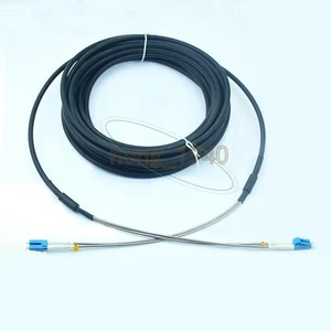 170M Outdoor Field Fiber Patch Cord LC to LC UPC SM 9/125 Duplex Fiber Cable - Picture 1 of 10