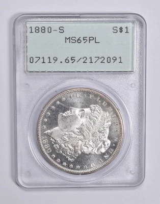 MS65 PL 1880-S Morgan Silver Dollar PCGS Rattler Upgrade? *0328 - Image 1 of 3