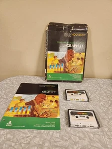 Graph It Atari 400/800 Computer Program Cassettes CIB - Picture 1 of 11