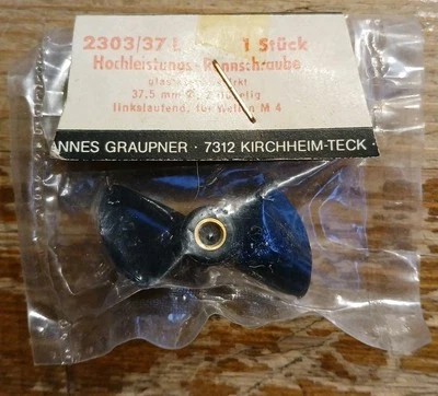 Graupner 2303/37L Schiffsschraube Ø37,5mm Links M4 2-flügelig Neu/OVP - Bild 1 von 2