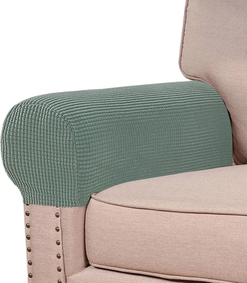 Fundas de reposabrazos elásticas para sillas y sofás fundas de brazos de sofá para sofá Spandex J Foto 1 de 4