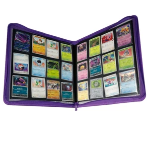 Pro Safe 12-Pocket Zipper PRO-Binder Album Purple 480 CCG Pokemon Magic Cards - Picture 1 of 5